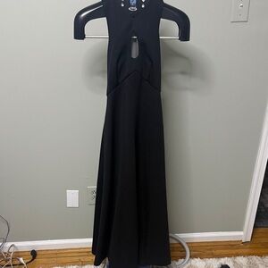 Vintage Leslie Fay Black Backless Dress
